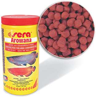 Floating pellet food for large carnivorous aquarium fish