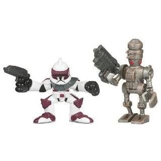   Wars 2009 Galactic Heroes 2 Pack Clone Trooper and Dwarf Spider Droid