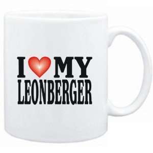  Mug White  I LOVE Leonberger  Dogs