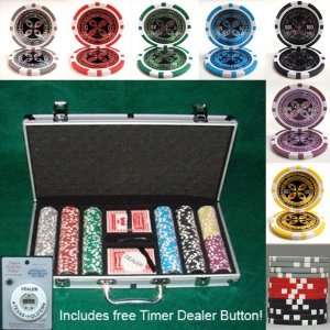  Grade Ultimate Poker Chip 14 gram Poker Chips w/ Free Timer Dealer 