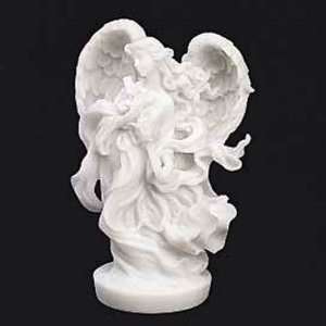  Angel with Cross Marble Figurine Keepsake Urn