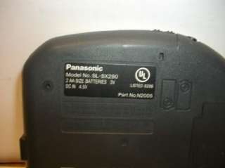 PANASONIC PORTABLE CD COMPACT DISC PLAYER SL SX280  
