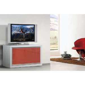  Modern White Lacquer TV stand