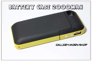 Mophie Juice Pack Plus Battery Case 2000mAh Yellow for iPhone 4 4S 