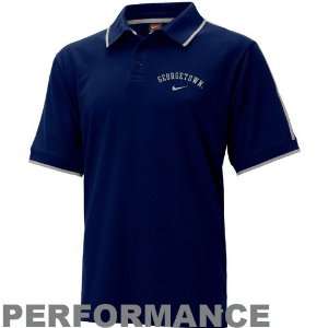  Nike Georgetown Hoyas Navy Blue Classic Dri FIT Polo 