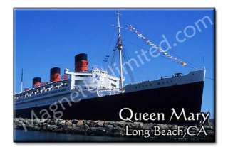 Queen Mary   Long Beach California Souvenir Magnet  