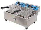 NEW UNIWORLD ELECTRIC 40 LB. COUNTER TOP COMMERCIAL FRYER 2 WELL 2 