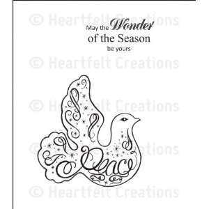  Heartfelt Creations Rubber Stamps   Dove of Peace 