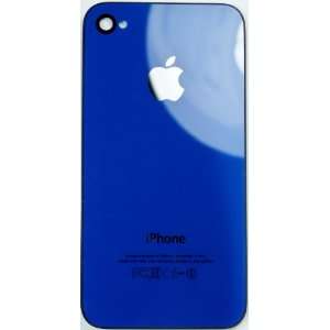 AZURE BLUE SHINY GLASS BACK COVER BATTERY COVER BACK DOOR FOR IPHONE 