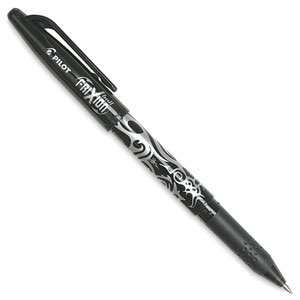  Pilot Frixion Erasable Gel Pen   Black, .7 mm, Frixion Pen 