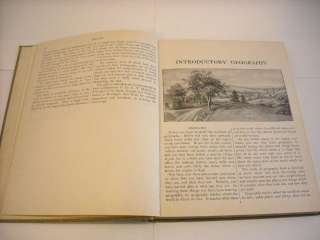 Antique 1911 Textbook Natural Introductory Geography  
