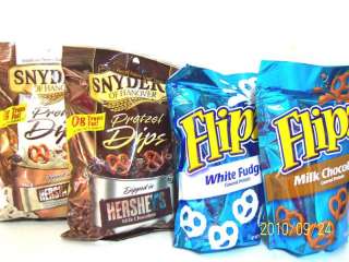Snyders or Flipz Chocolate Covered Pretzels 4 Choices  