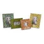   Home Furnishings Set of 4 Spring Colored Embossed Photo Picture Frames