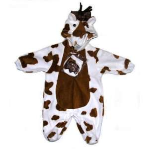   Furry Horse Halloween Costume   White with Brown Spots Toys & Games