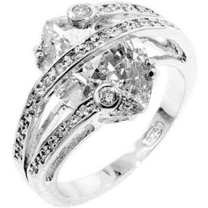  Inspired CZ Rings   Sterling Silver Marquise Cut CZ Ring Jewelry