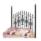 Grace Gothic Gate Headboard Only   Metal Finish Antique Bronze, Size 