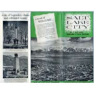  Salt Lake City Utah Brochure 1950s Street & Perspective 