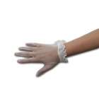 Finale Gloves Matte Sheer Nylon Tricot Shortie Gloves with Pleated 