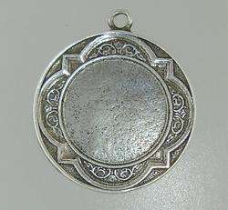 Antique Stl FRENCH Sterling Silver Charm 925 Woman Playing PIANO 