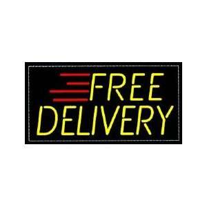  LED Neon Free Delivery Sign
