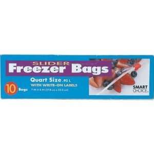  SLIDER BAG FREEZER QUART 10COUNT (Sold 3 Units per Pack 