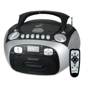 Supersonic /CD Player with USB/AUX Inputs, Cassette Recorder & AM 