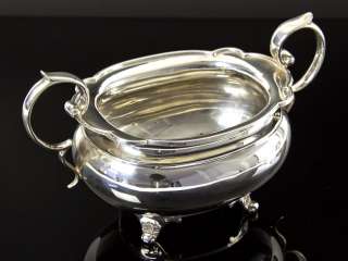 very fine quality, heavy Sterling Silver Art Deco style tea set in 