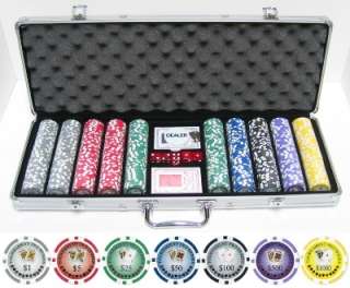 11.5g 500pc Tournament Series Poker Chip Set  