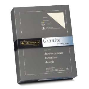  Granite Specilalty Paper, 8.5 x 11 inches,24 lb, Ivory, 500 Sheets 