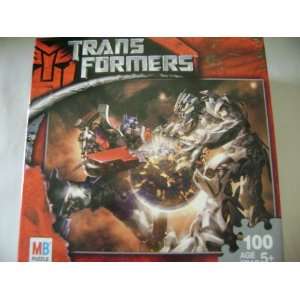    Transformers 100 Piece Puzzle Optimus vs. Megatron Toys & Games
