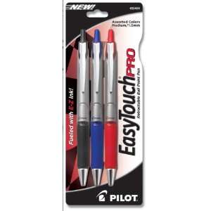  Pilot EasyTouch Pro Retractable Ball Point Pen, Assorted Colors 