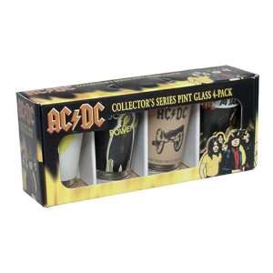 AC/DC   Set of 4 pint glasses  collectors series 