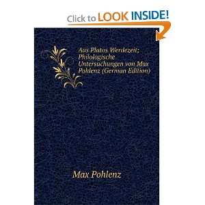   Untersuchungen von Max Pohlenz (German Edition) Max Pohlenz Books