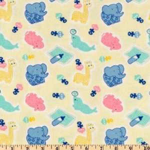  45 Wide Baby Zoo Maize Fabric By The Yard Arts, Crafts 