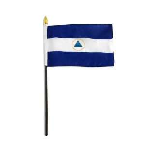  Nicaragua Flag 4 x 6 inch Patio, Lawn & Garden