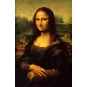   inch Leonardo Da Vinci Code Canvas Art Repro Mona Lisa