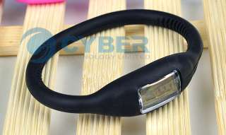 Ion Jelly Silicone Rubber Sports Wrist Watch Bracelet  