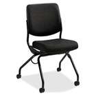HON COMPANY Nesting Chair, 4 Casters, 26x26x36, Black Frame/Iron