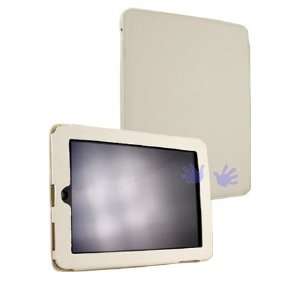  iGg iPad Rugged Slim Leather Case   White (Free Screen 