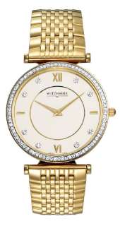 Wittnauer Mens 12E23 Gold Tone 48 Diamond Watch  