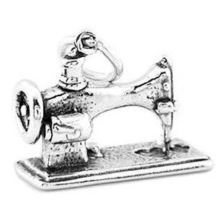  Rembrandt Charms Sewing Machine Charm, Sterling Silver 