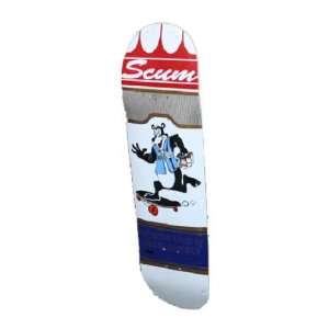  Scum Run Bear Skateboard Deck (Beer, 8.25 Inch) Sports 