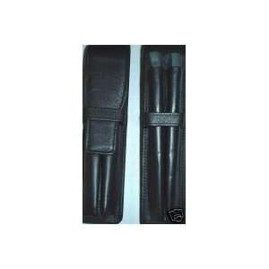    New Authentic Cross Double Black Leather Pen Case 