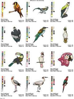 BEAUTIFUL BIRDS V. 6(5X7) LD MACHINE EMBROIDERY DESIGNS  