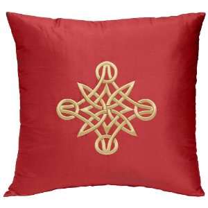    Rose Tree Kashmir 18 by 18 Inch Red EMB Pillow