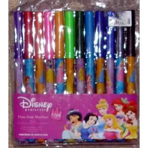  Disney Princess 12 Pack Fine Line Markers 