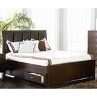 bed with pull out trundle bed and storage drawers underneath measures 