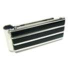 Cuff Crazy Stainless Steel & Black Spring Loaded Money Clip