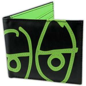  Krooked Eyes Bi Fold Wallet (Green)