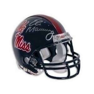 Eli Manning Signed Ol Miss Mini Helmet